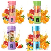 4 Blades Portable Blender Electric Blender USB Rechargeable 500ml Juicer Cup Extractor Fruit Smoothie Maker Cup Bottle Cover